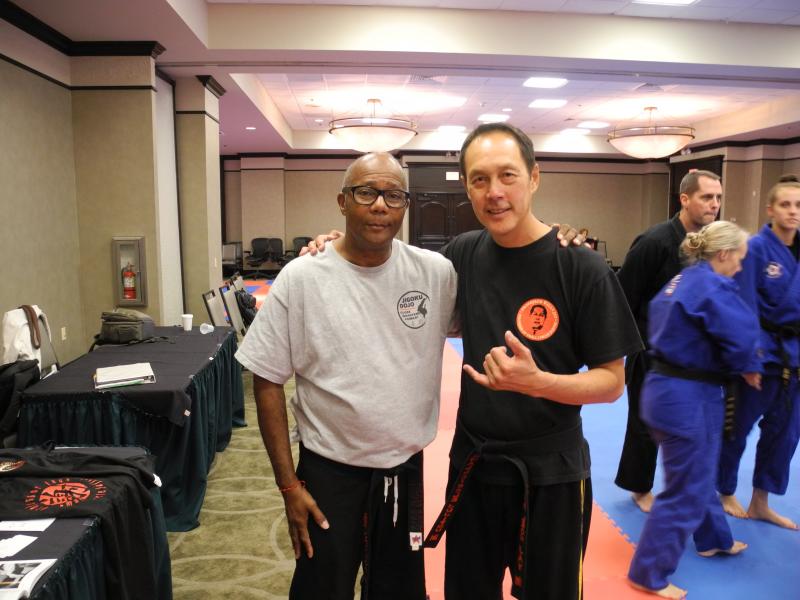 Professor Leon Jay and Sensei Lonnie Calhoun